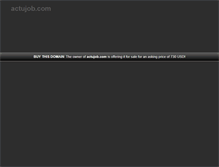 Tablet Screenshot of actujob.com